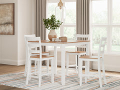 Homestyle Furniture - Ashley Furniture - Gesthaven Counter Height Dining Table and 4 Barstools (Set of 5) - DRM Counter Table Set (5/CN) - D398-223