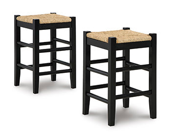 Homestyle Furniture - Ashley Furniture - Mirimyn Counter Height Bar Stool (Set of 2) - Counter Height Bar Stool (Set of 2) - D508-124X2