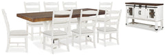 Homestyle Furniture - Ashley Furniture - Valebeck Dining Table and 8 Chairs with Server - Dining Table and 8 Chairs with Server - D546D12