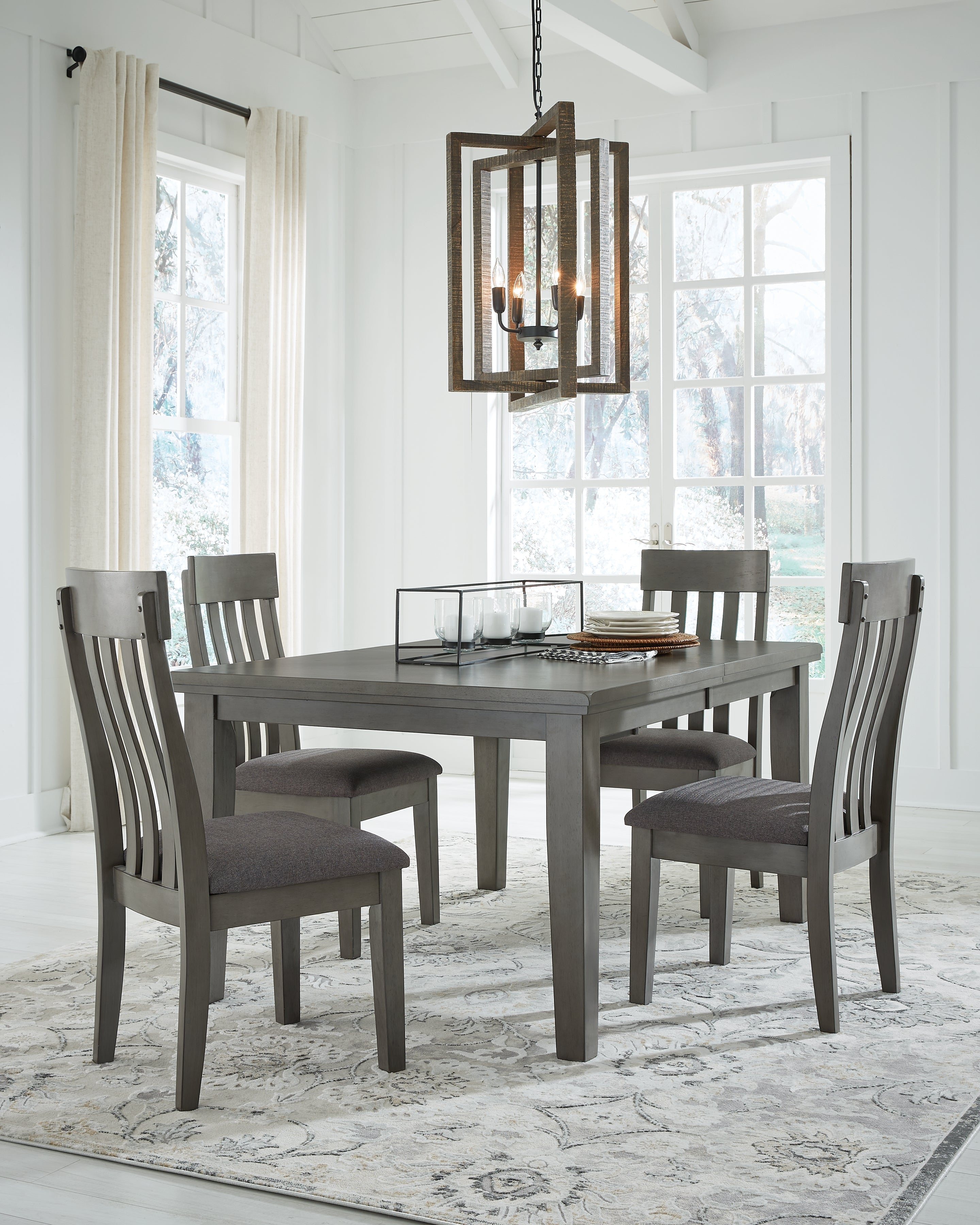 Homestyle Furniture - Ashley Furniture - Hallanden Dining Table and 4 Chairs - Dining Table and 4 Chairs - D589D1