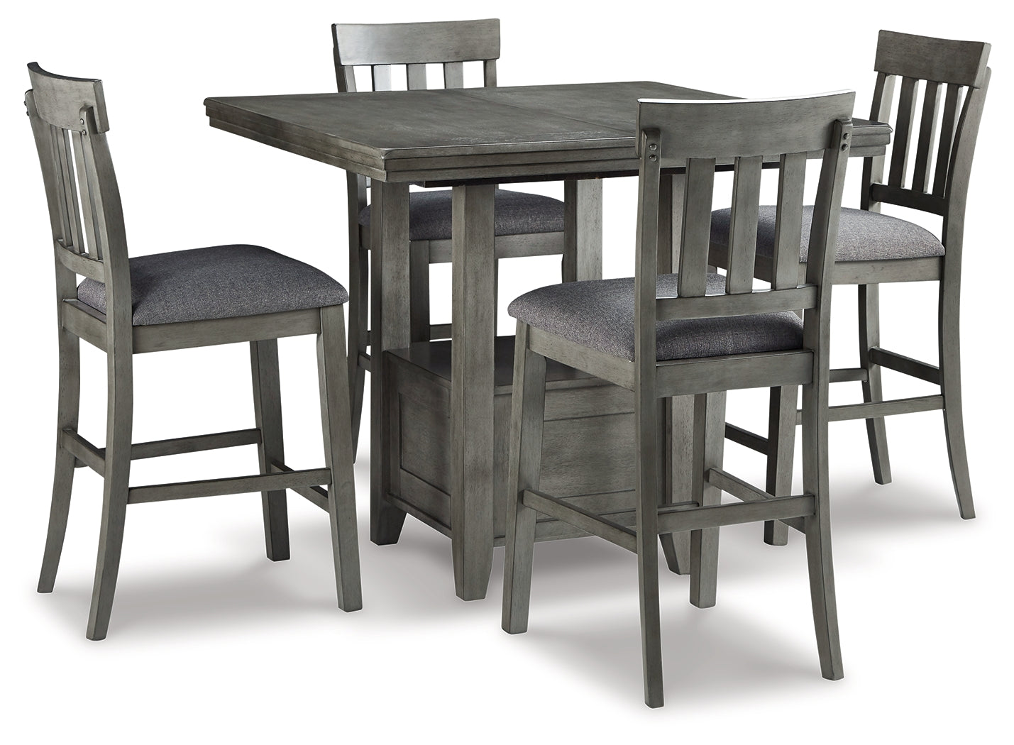 Homestyle Furniture - Ashley Furniture - Hallanden Counter Height Dining Table and 4 Barstools - Counter Height Dining Table and 4 Barstools - D589D3