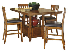 Homestyle Furniture - Ashley Furniture - Ralene Counter Height Dining Table and 4 Barstools - Counter Height Dining Table and 4 Barstools - D594D1