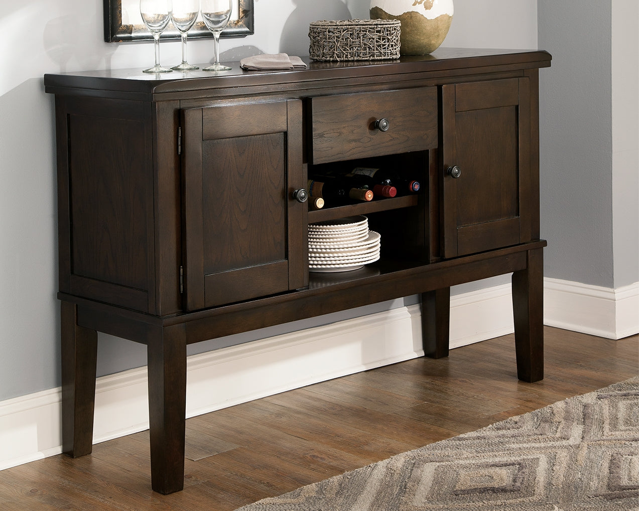 Homestyle Furniture - Ashley Furniture - Haddigan Dining Server - Dining Room Server - D596-60