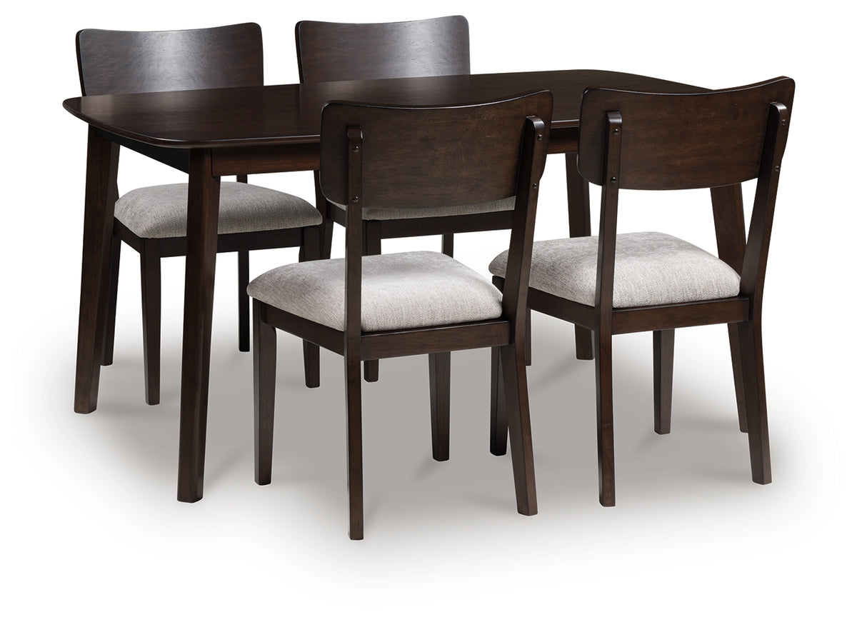 Homestyle Furniture - Ashley Furniture - Mallenette Dining Table and 4 Chairs (Set of 5) - Dining Room Table Set (5/CN) - PCD607-225