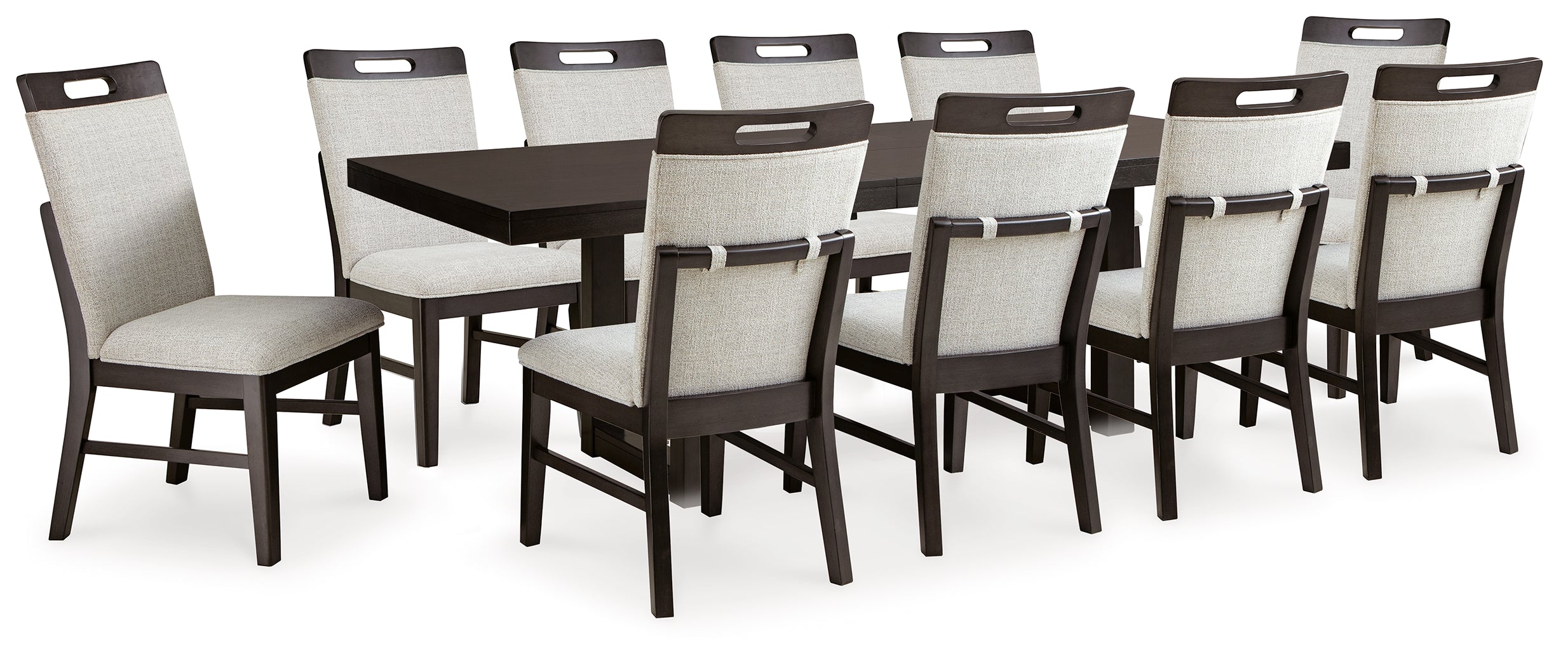 Homestyle Furniture - Ashley Furniture - Neymorton Dining Table and 10 Chairs - Dining Table and 10 Chairs - D618D4