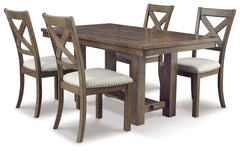 Homestyle Furniture - Ashley Furniture - Moriville Dining Table and 4 Chairs - Dining Table and 4 Chairs - D631D5