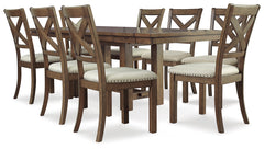 Homestyle Furniture - Ashley Furniture - Moriville Dining Table and 8 Chairs - Dining Table and 8 Chairs - D631D13