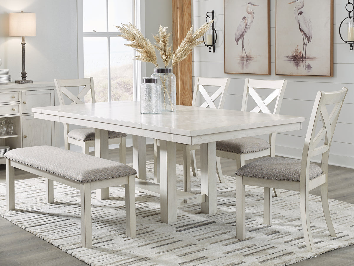 Homestyle Furniture - Ashley Furniture - Robbinsdale Dining Table, 4 Chairs and Bench - Dining Table, 4 Chairs and Bench - D642D4