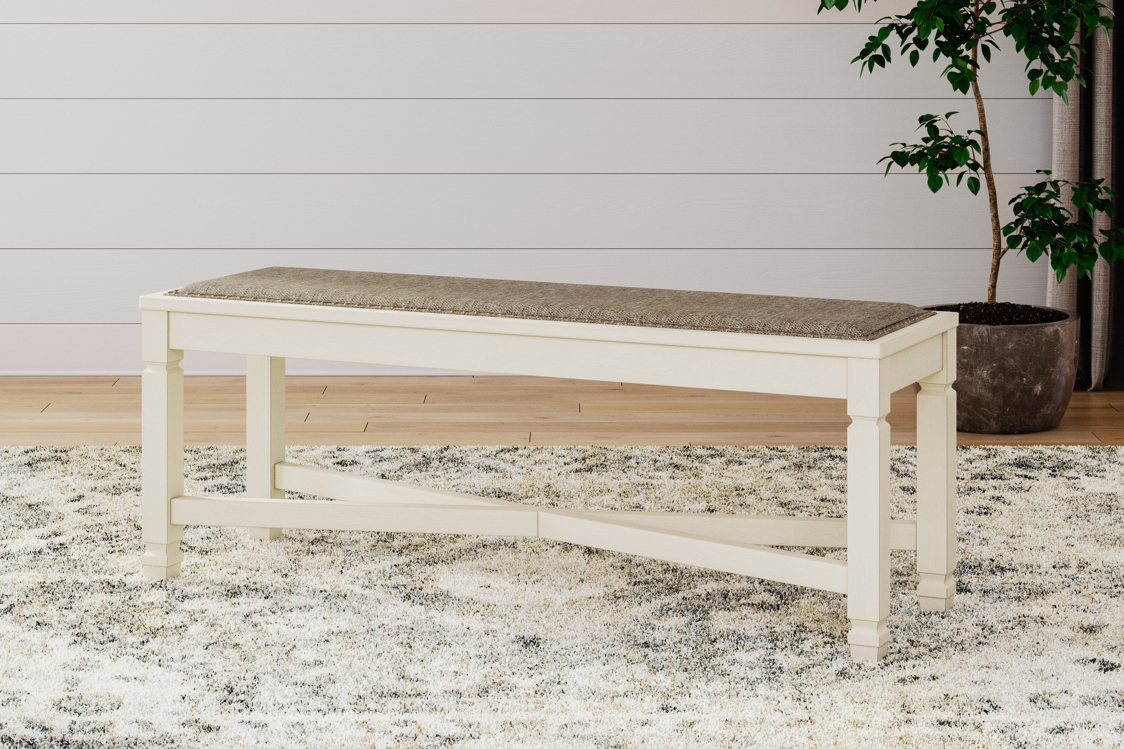Homestyle Furniture - Ashley Furniture - Bolanburg Dining Bench - Large UPH Dining Room Bench - D647-00