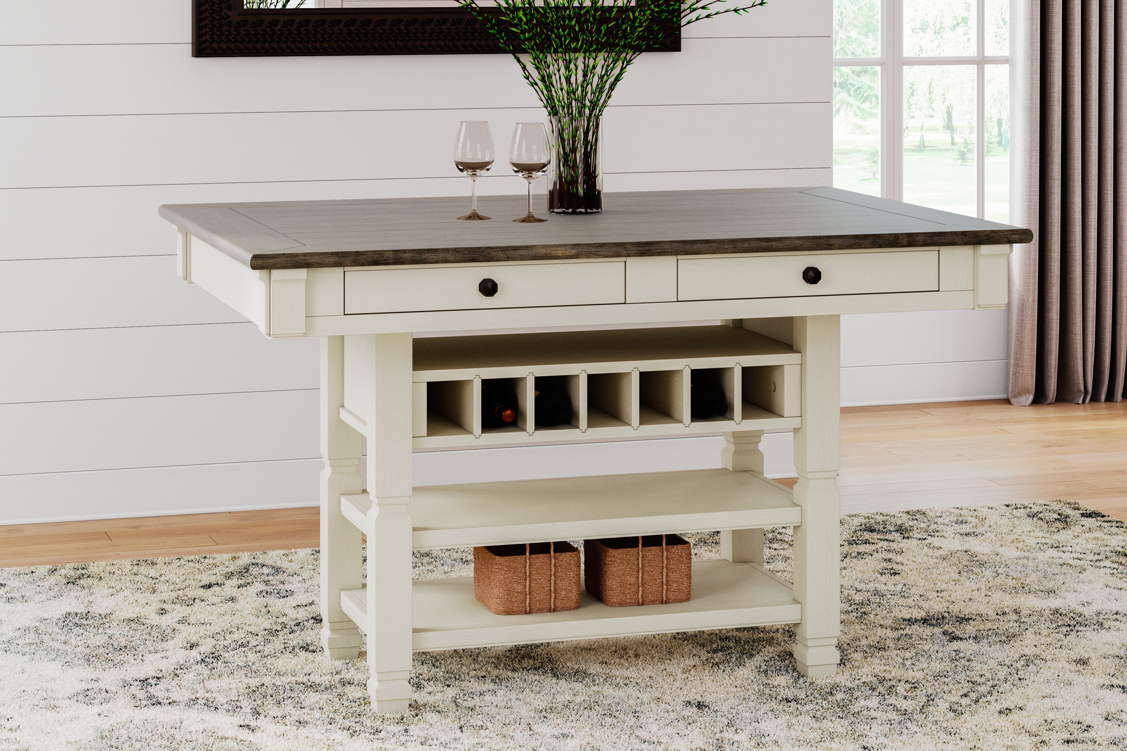 Homestyle Furniture - Ashley Furniture - Bolanburg Counter Height Dining Table - RECT Dining Room Counter Table - D647-32
