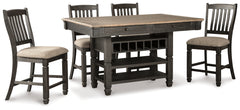 Homestyle Furniture - Ashley Furniture - Tyler Creek Counter Height Dining Table with 4 Barstools - Counter Height Dining Table with 4 Barstools - D736D3