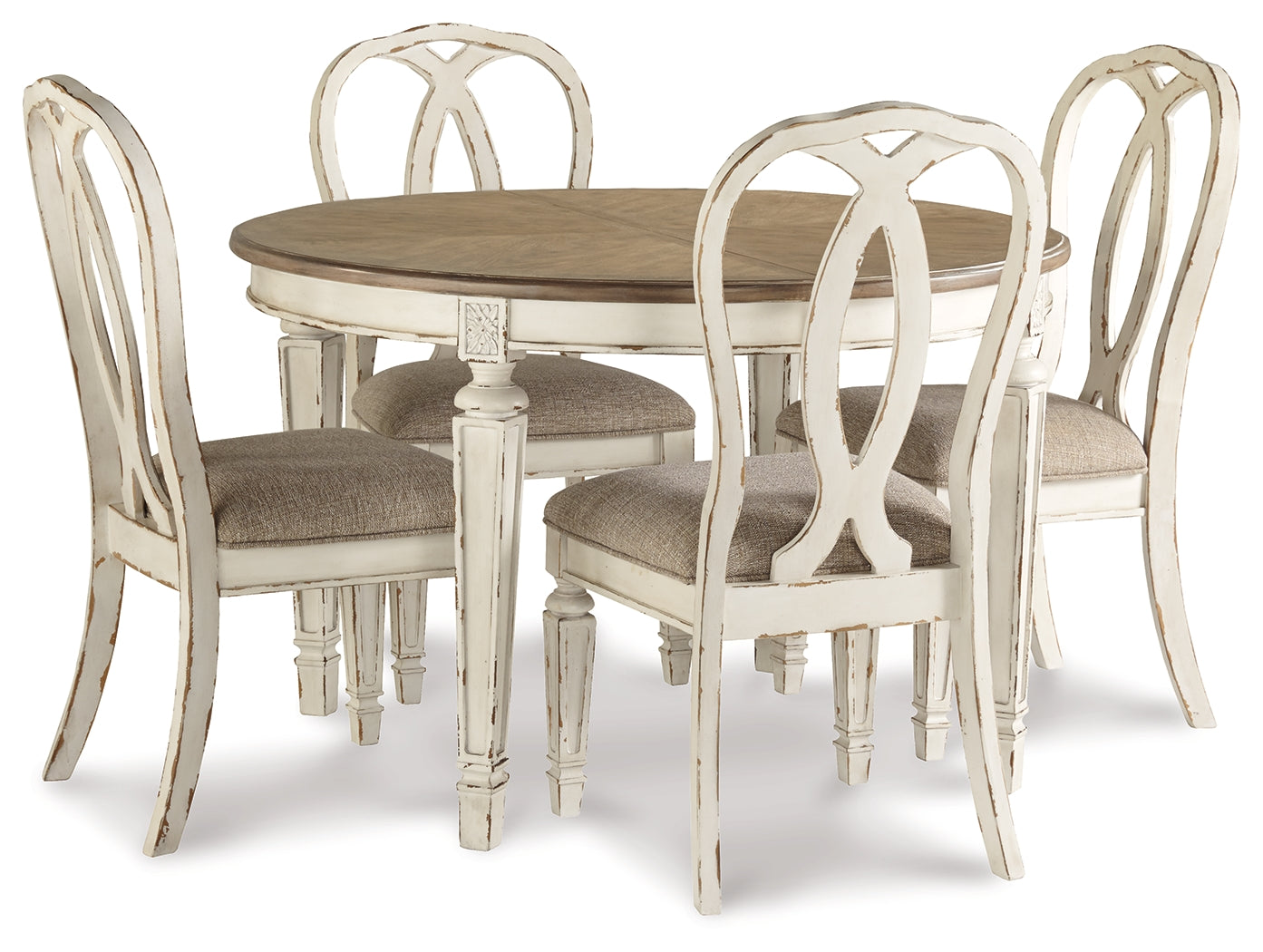 Homestyle Furniture - Ashley Furniture - Realyn Dining Table and 4 Chairs - Dining Table and 4 Chairs - D743D2