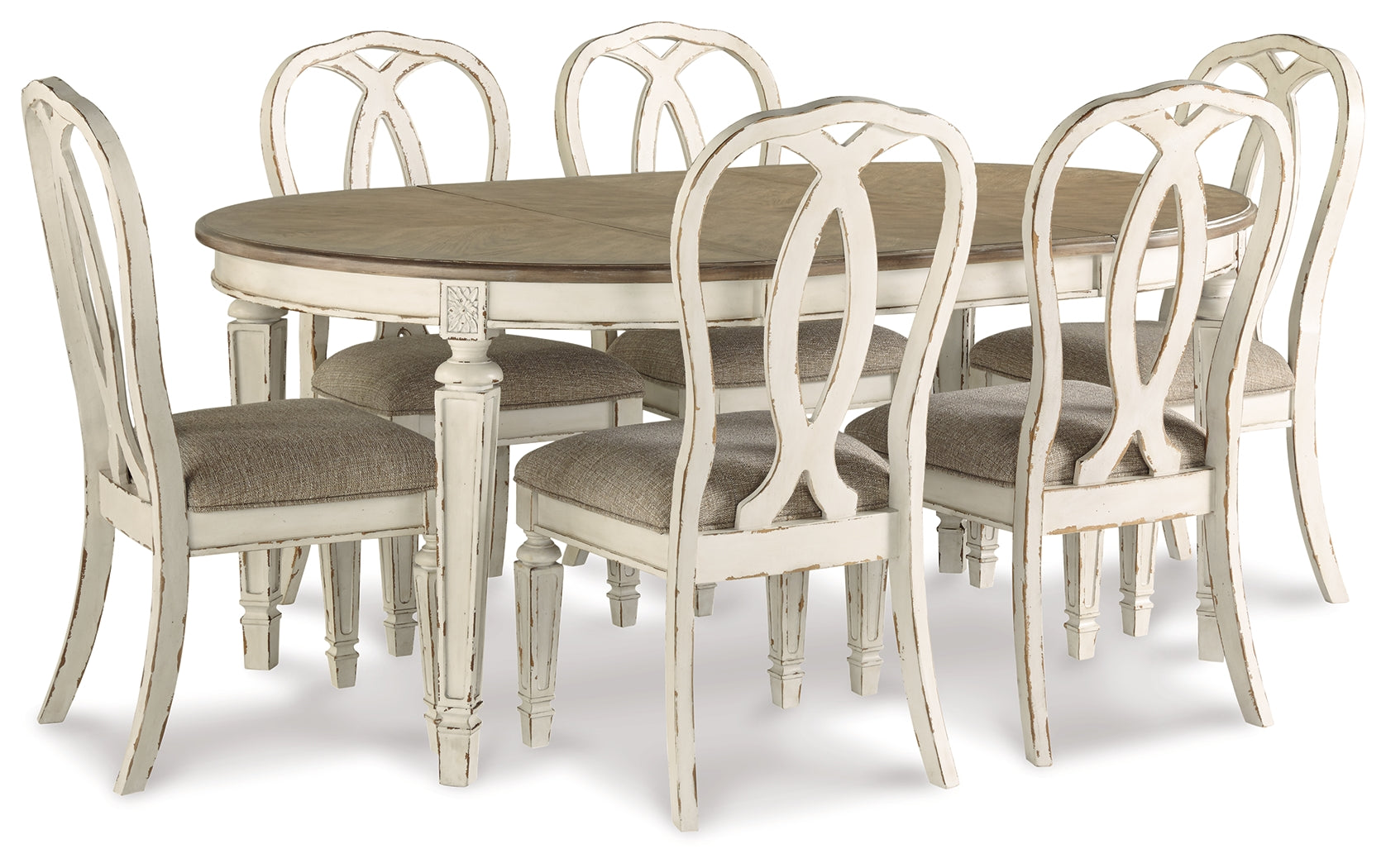 Homestyle Furniture - Ashley Furniture - Realyn Dining Table and 6 Chairs - Dining Table and 6 Chairs - D743D13
