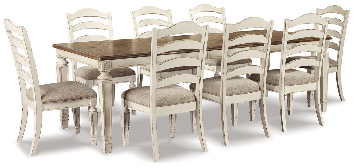 Homestyle Furniture - Ashley Furniture - Realyn Dining Table and 8 Chairs - Dining Table and 8 Chairs - D743D5