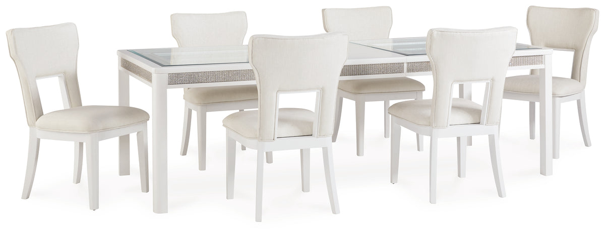 Homestyle Furniture - Ashley Furniture - Chalanna Dining Table and 6 Chairs - Dining Table and 6 Chairs - D822D2