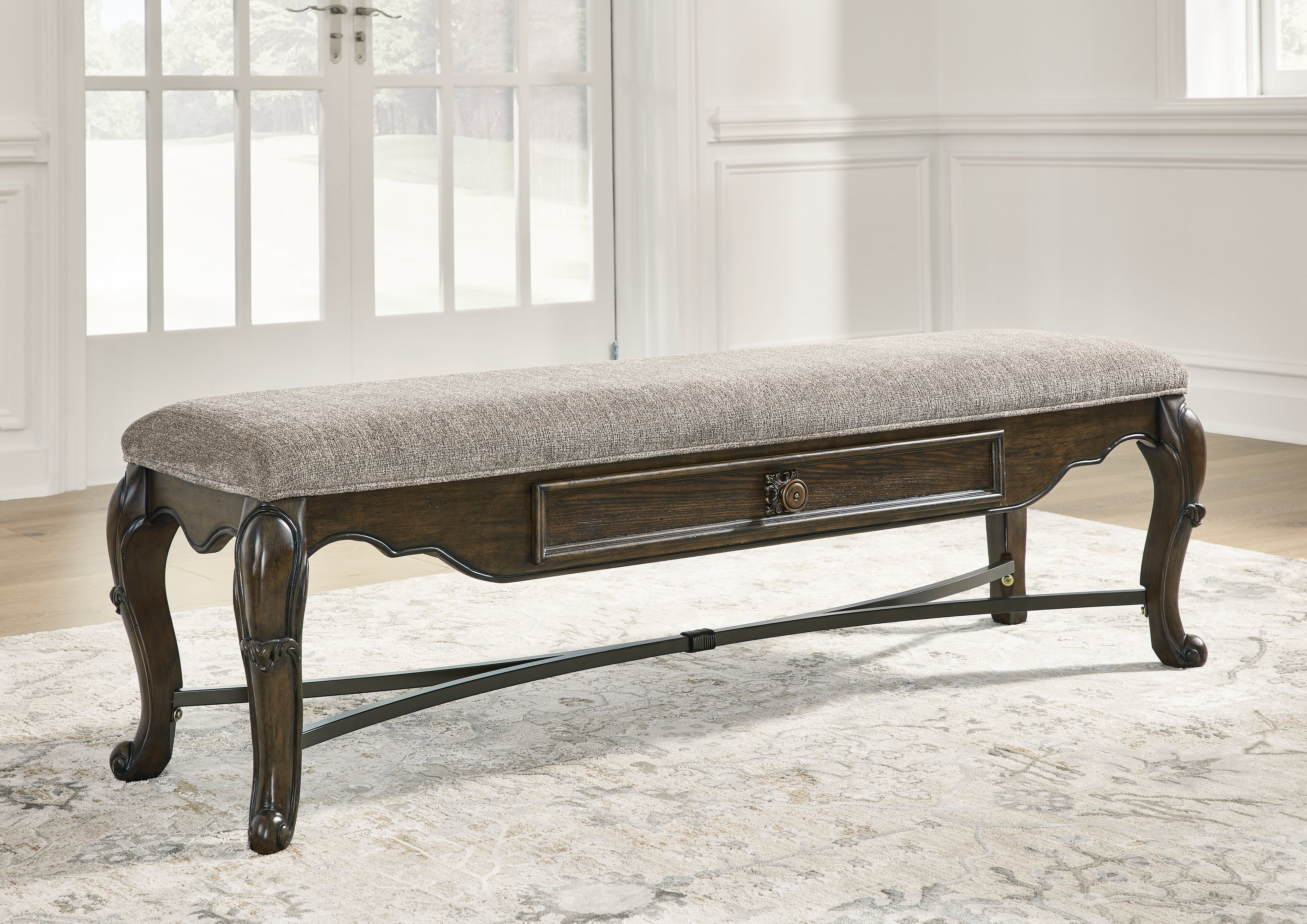Homestyle Furniture - Ashley Furniture - Maylee 63" Dining Bench - Upholstered Storage Bench - D947-00