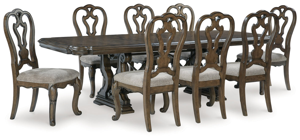 Homestyle Furniture - Ashley Furniture - Maylee Dining Table and 8 Chairs - Dining Table and 8 Chairs - D947D9