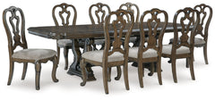Homestyle Furniture - Ashley Furniture - Maylee Dining Table and 8 Chairs - Dining Table and 8 Chairs - D947D9