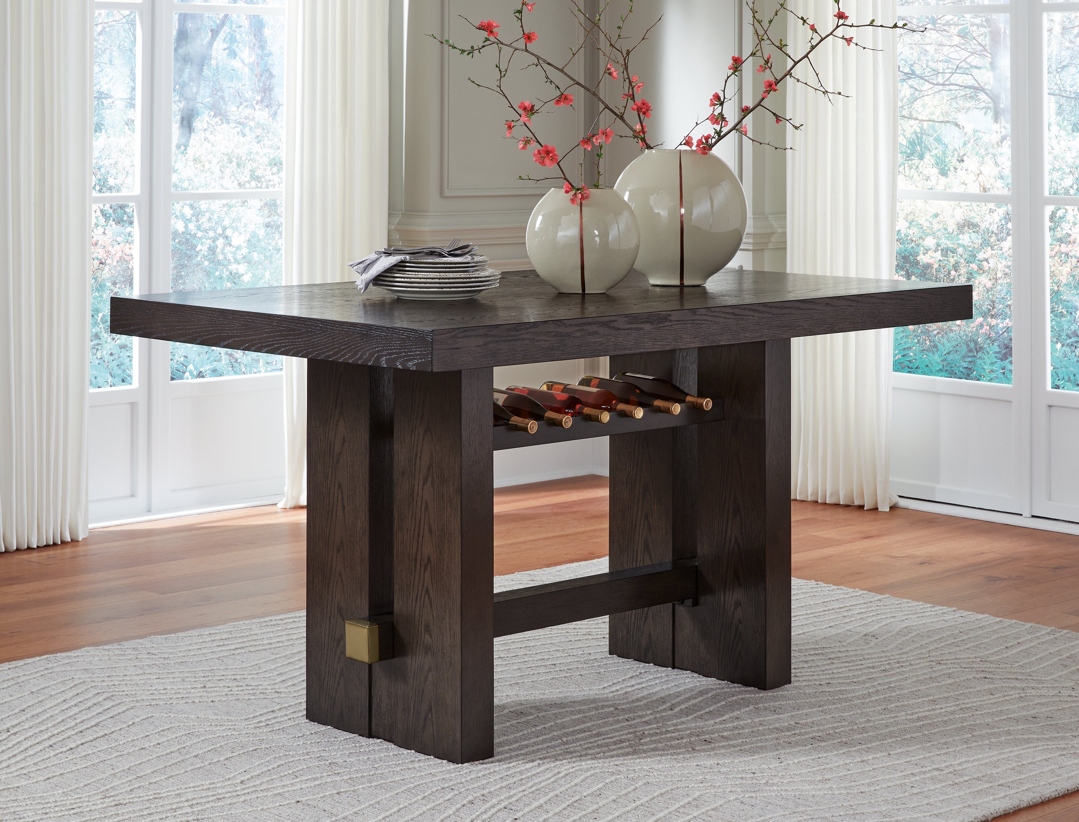 Homestyle Furniture - Ashley Furniture - Burkhaus Counter Height Dining Table - RECT Dining Room Counter Table - D984-32