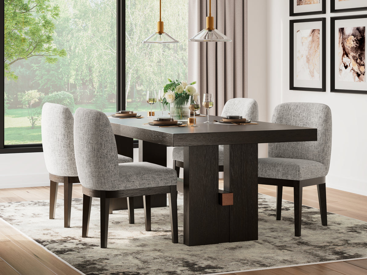 Homestyle Furniture - Ashley Furniture - Burkhaus Dining Table and 4 Chairs - Dining Table and 4 Chairs - D984D1