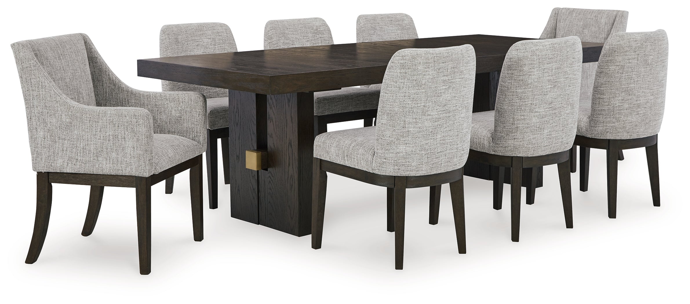 Homestyle Furniture - Ashley Furniture - Burkhaus Dining Table and 8 Chairs - Dining Table and 8 Chairs - D984D7