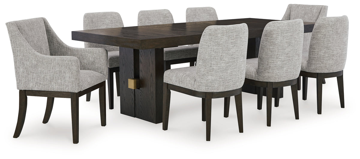Homestyle Furniture - Ashley Furniture - Burkhaus Dining Table and 8 Chairs - Dining Table and 8 Chairs - D984D7
