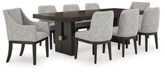 Homestyle Furniture - Ashley Furniture - Burkhaus Dining Table and 8 Chairs - Dining Table and 8 Chairs - D984D7