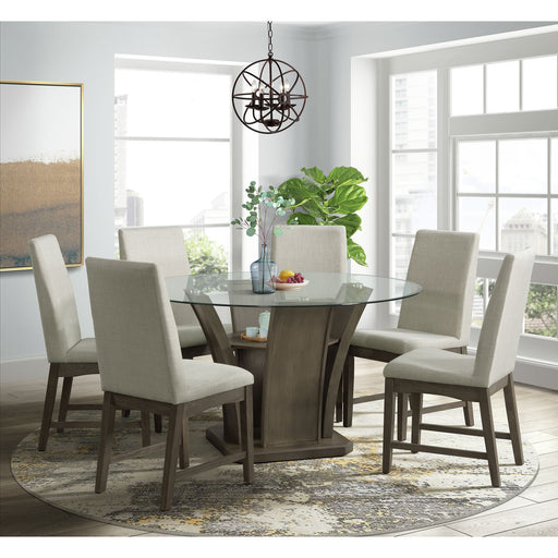 Dapper Grey Round Dining Table – SKU DPR300RDTTB | HomeStyle Furniture