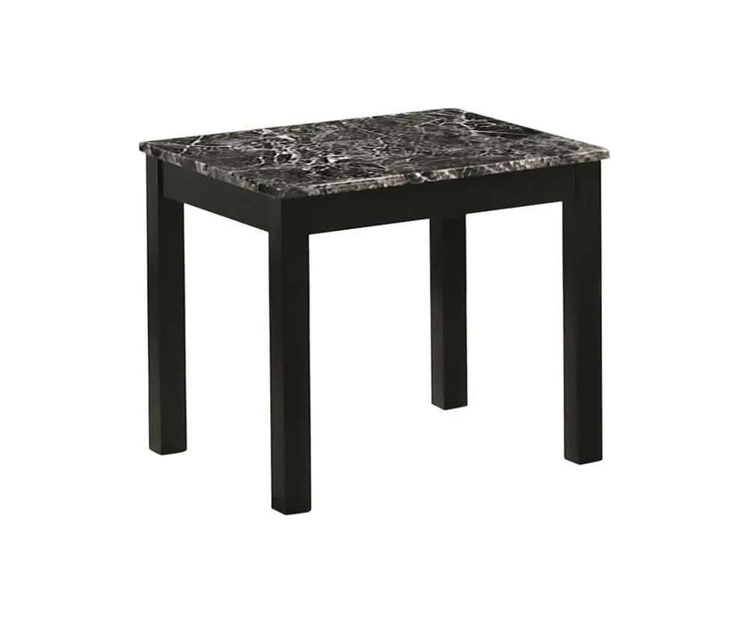 Darius Faux Marble Rectangle 3-piece Occasional Table Set Black  Homestyle Furniture (ARk)