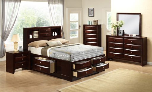 Emily Nightstand Espresso Color – SKU EM200NS | HomeStyle Furniture