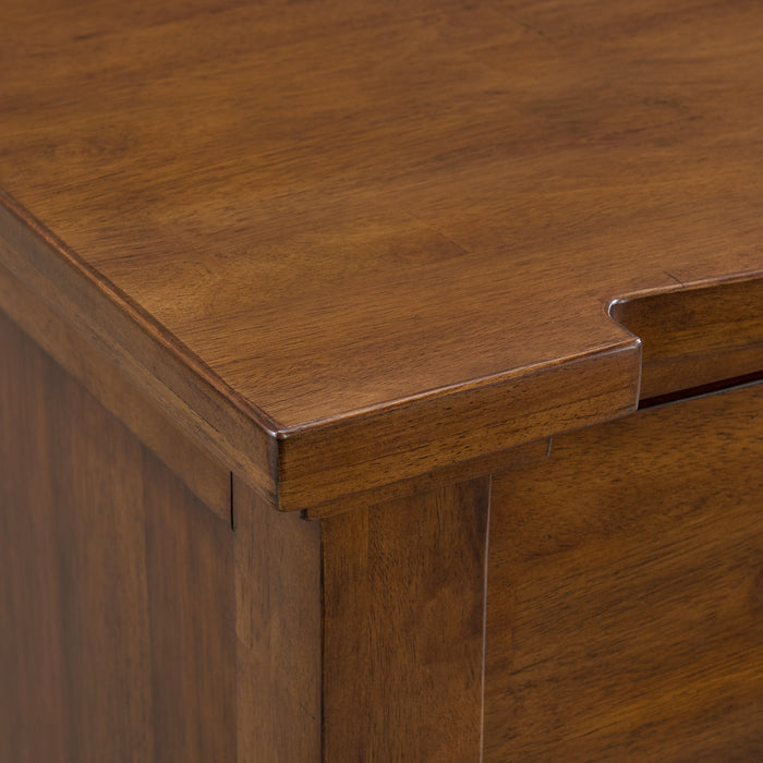Gage Dresser & Mirror Set in Chestnut