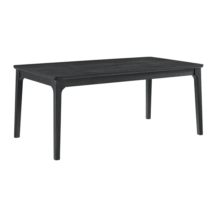 Garcia 6PC Dining Set with Table, 4 Chairs, and Bench in Black
