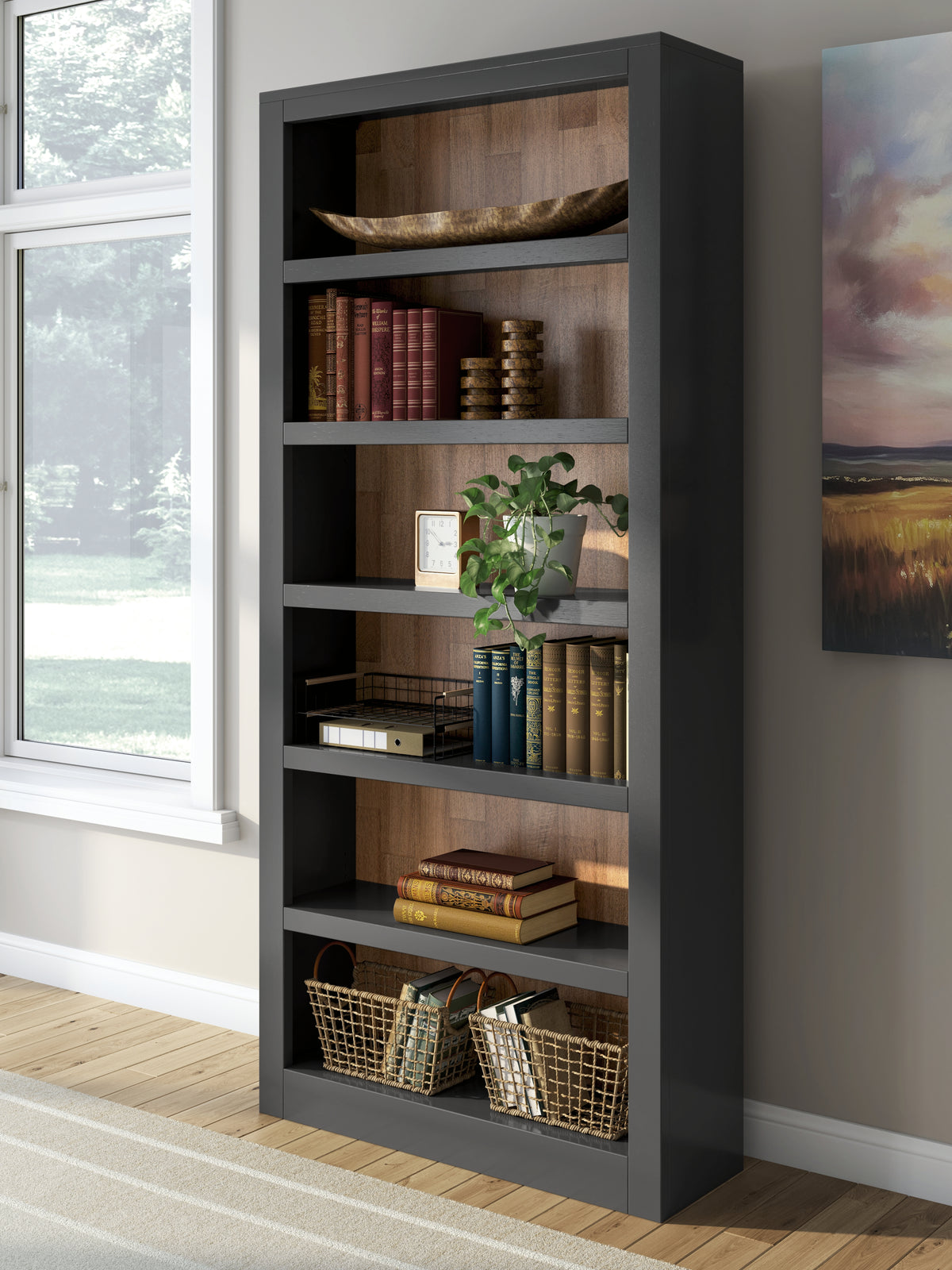 Homestyle Furniture - Ashley Furniture - Wildenauer 75" Bookcase - Bookcase - H664-70