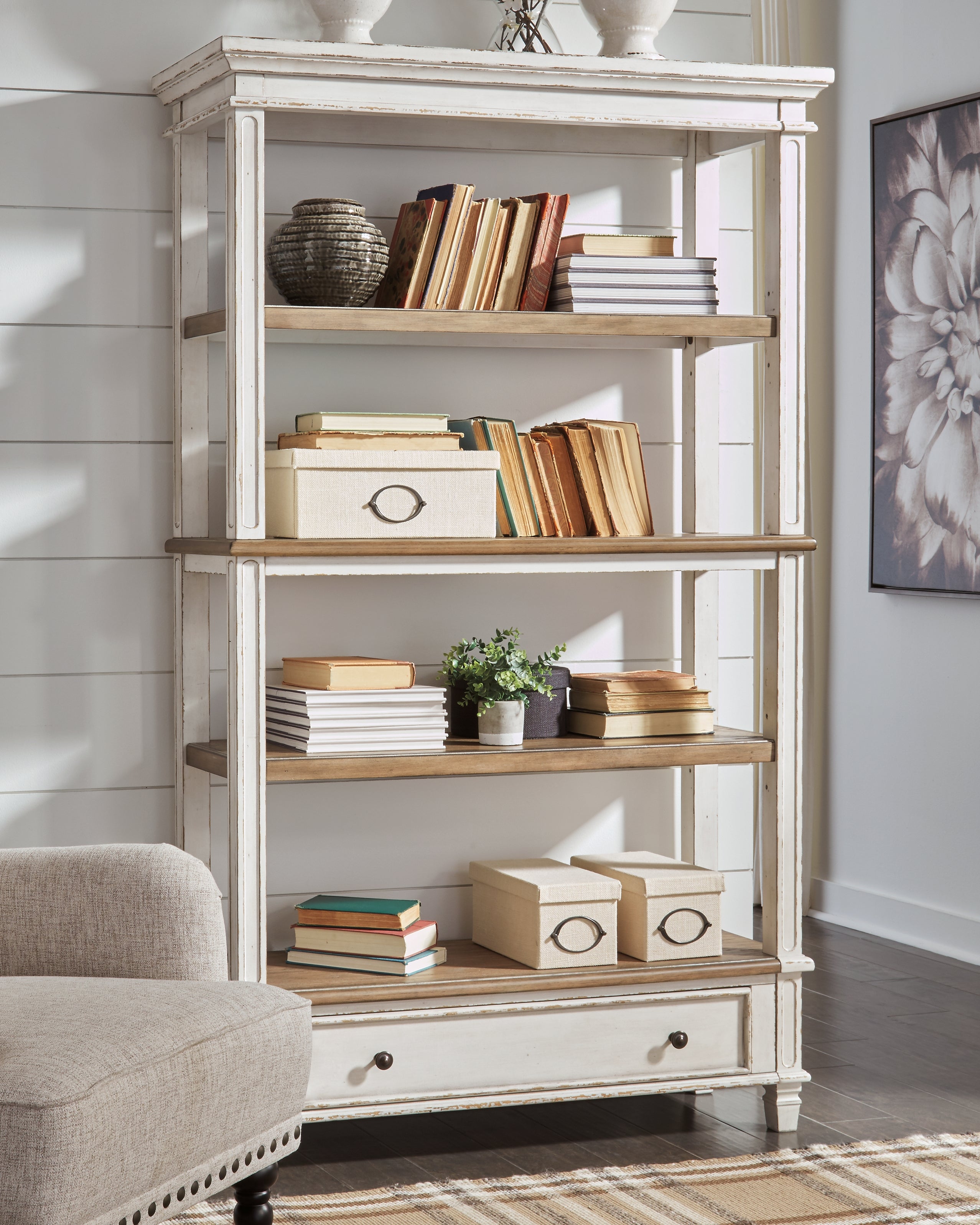 Homestyle Furniture - Ashley Furniture - Realyn 75" Bookcase - Bookcase - H743-70