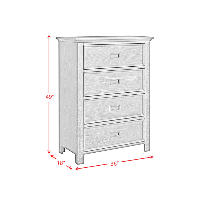 Hampton Kids 4-Drawer Chest in White