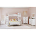 Hampton Kids Twin Over Full Loft with Staircase and Desk with Speaker in White – SKU Y-15760-7-L4 | HomeStyle Furniture