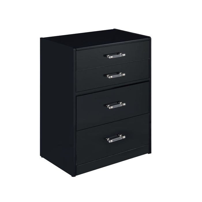 Irvine Mini Dressing Table with Stool, LED and USB in Glossy Black