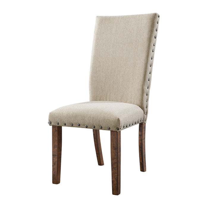 Jax 6pc Dining Set- Table 4 Upholstered Side Chairs & Bench