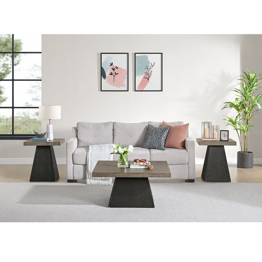 Jemma Coffee Table in Grey and Dark Espresso – SKU T-7570-5-CT | HomeStyle Furniture