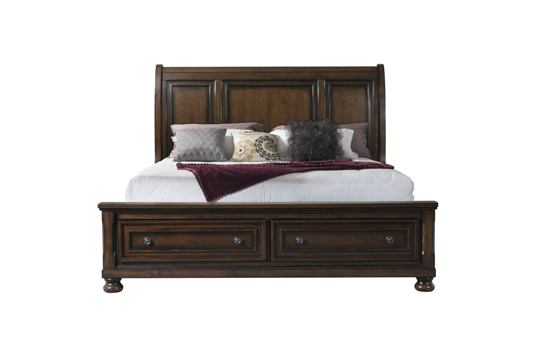 Kingston King Bed W/Storage Footboard and Non-Storage Rails