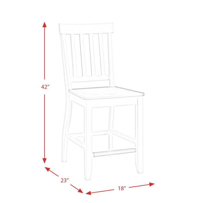 Kayla Two Tone Counter Side Chair w/Grey Top (2 Per Pack)