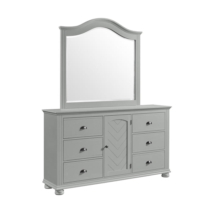 Kona King Panel 4PC Bedroom Set in Grey
