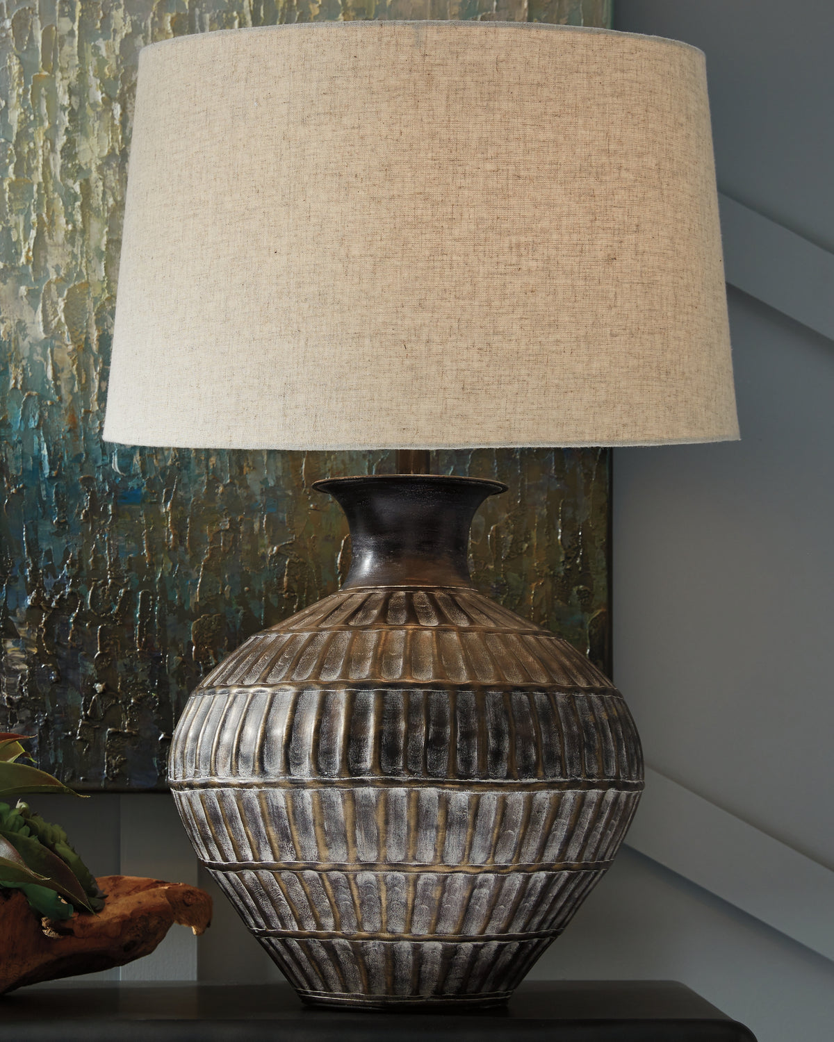 Homestyle Furniture - Ashley Furniture - Magan Table Lamp - Metal Table Lamp (1/CN) - L207354