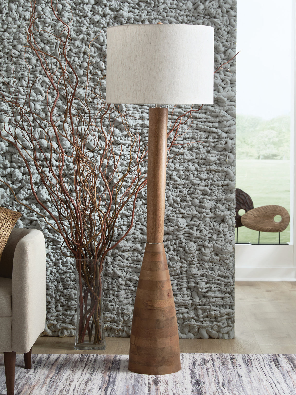 Homestyle Furniture - Ashley Furniture - Ailsa Floor Lamp - Wood Floor Lamp (1/CN) - L329111