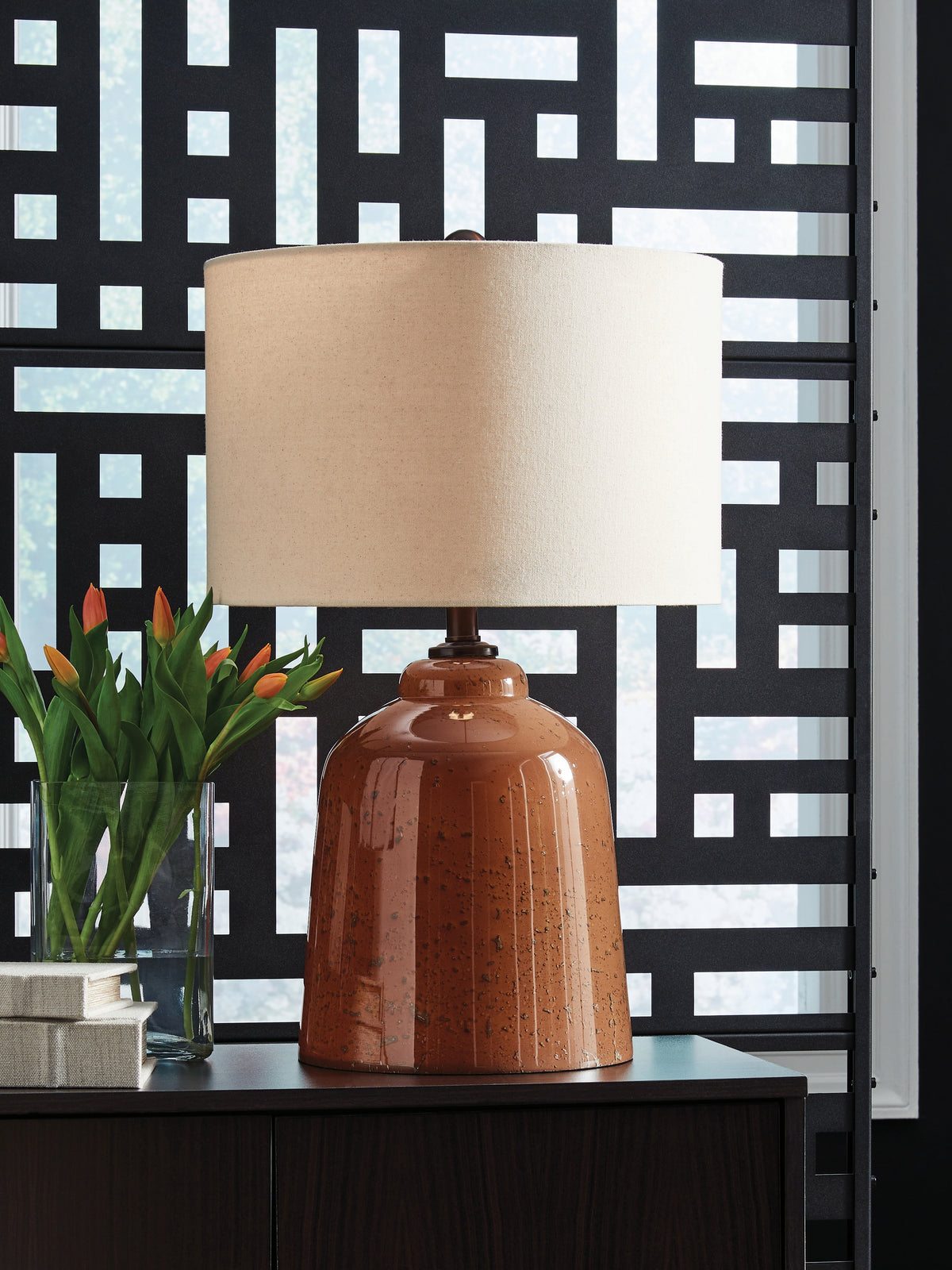 Homestyle Furniture - Ashley Furniture - Aaleahya Table Lamp - Glass Table Lamp (1/CN) - L430904