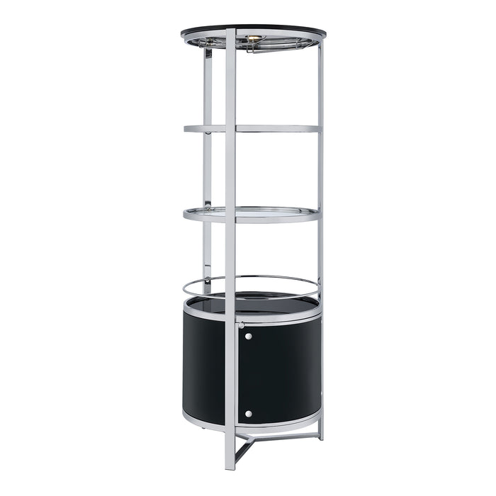 Lalia Wine Rack with LED in Black