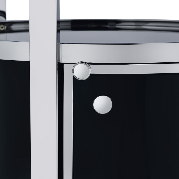 Lalia Wine Rack with LED in Black