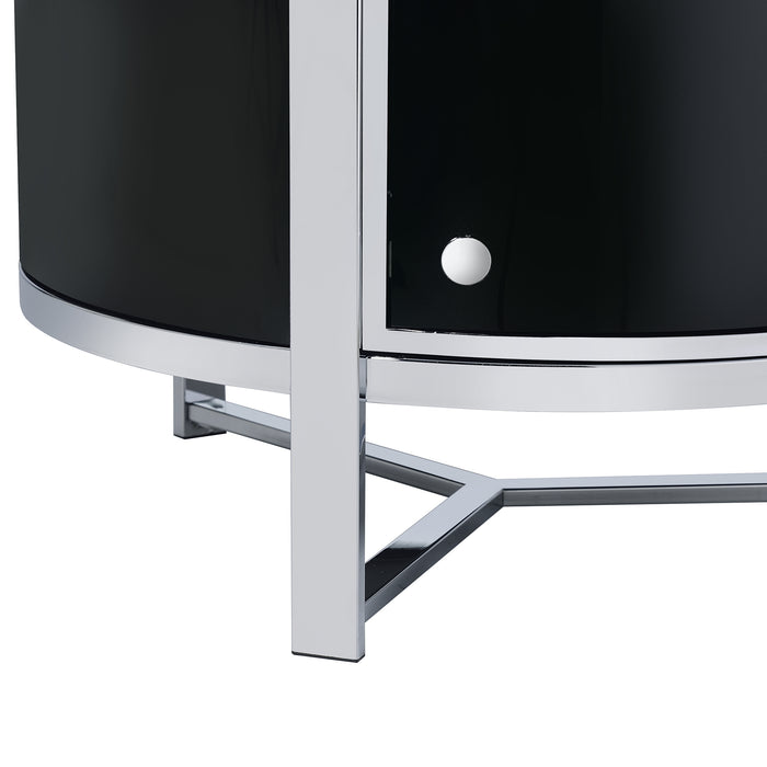 Lalia Wine Rack with LED in Black