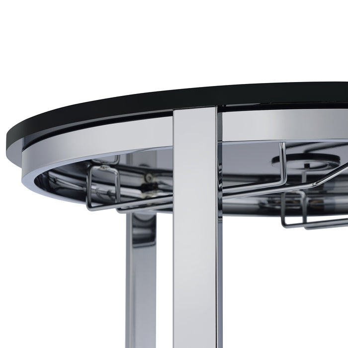 Lalia Wine Rack with LED in Black