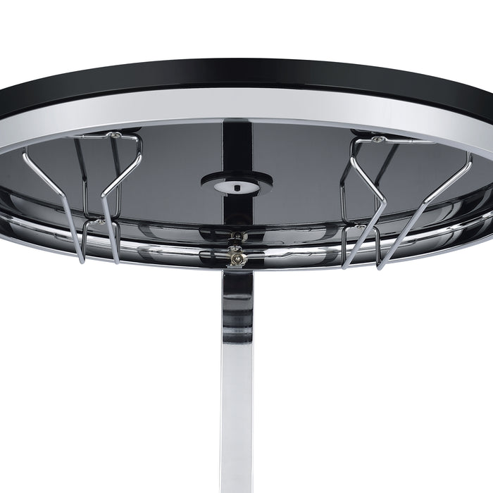 Lalia Wine Rack with LED in Black